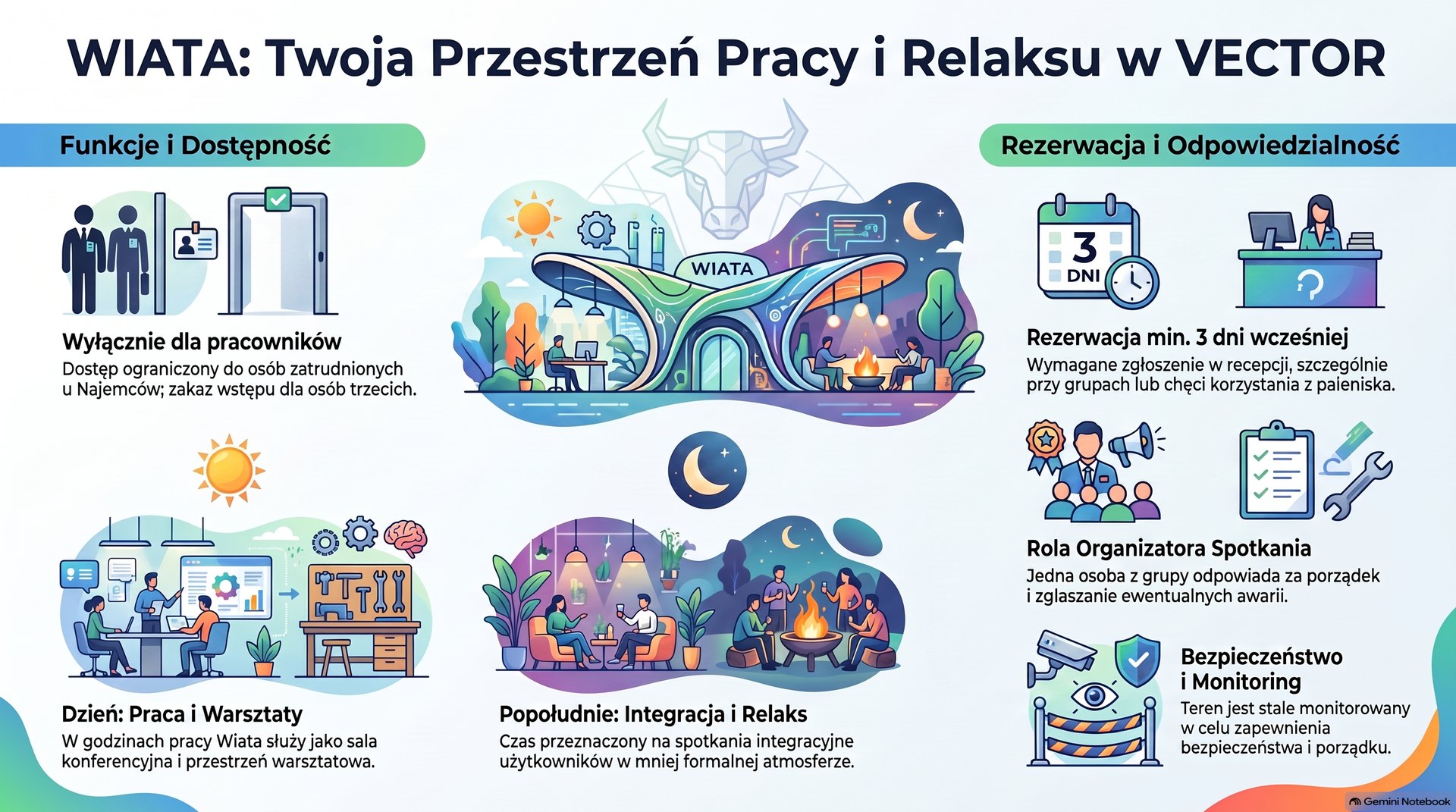 Zasady korzystania z przestrzeni Wiata